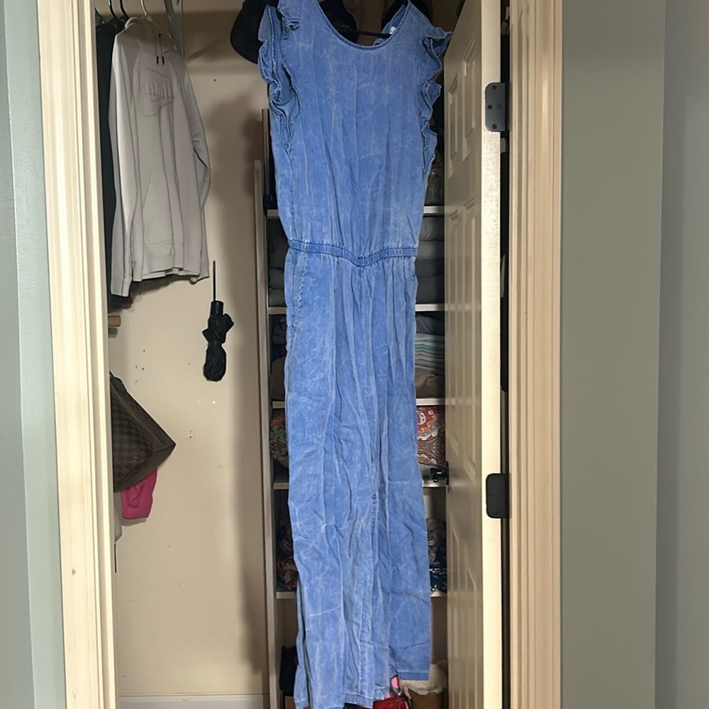 Old Navy Blue Denim looking size extra small jumpsuit